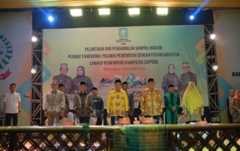 Bupati Soppeng Resmi Menyumpah Jabatan Pejabat Fungsional dan PPPK Tahun 2023