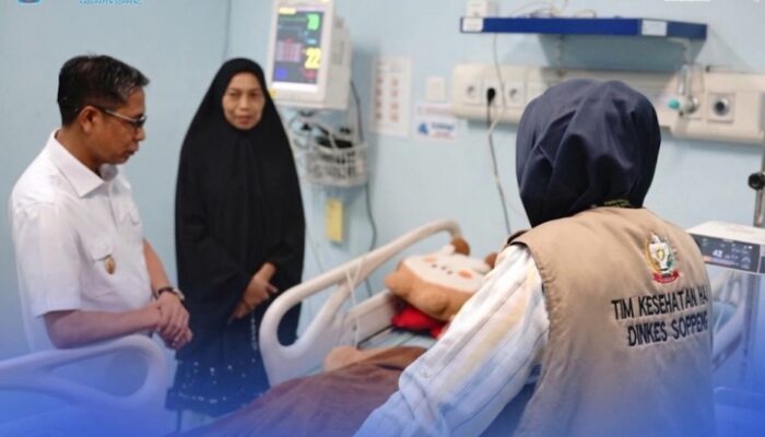 Menjalani Perawatan Medis, Wabup Soppeng Besuk JCH Soppeng