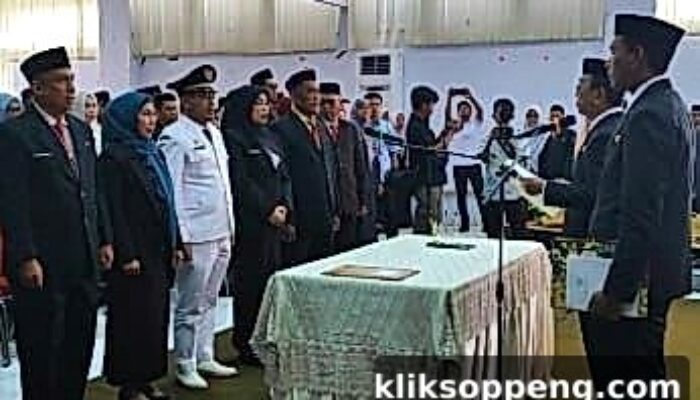 Bupati Soppeng Lantik 6 Kepala Puskesmas, Tekankan Pelayanan Cepat dan Humanis